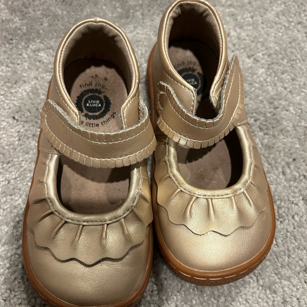 Livie & Luca Metallic Gold Dress Shoes